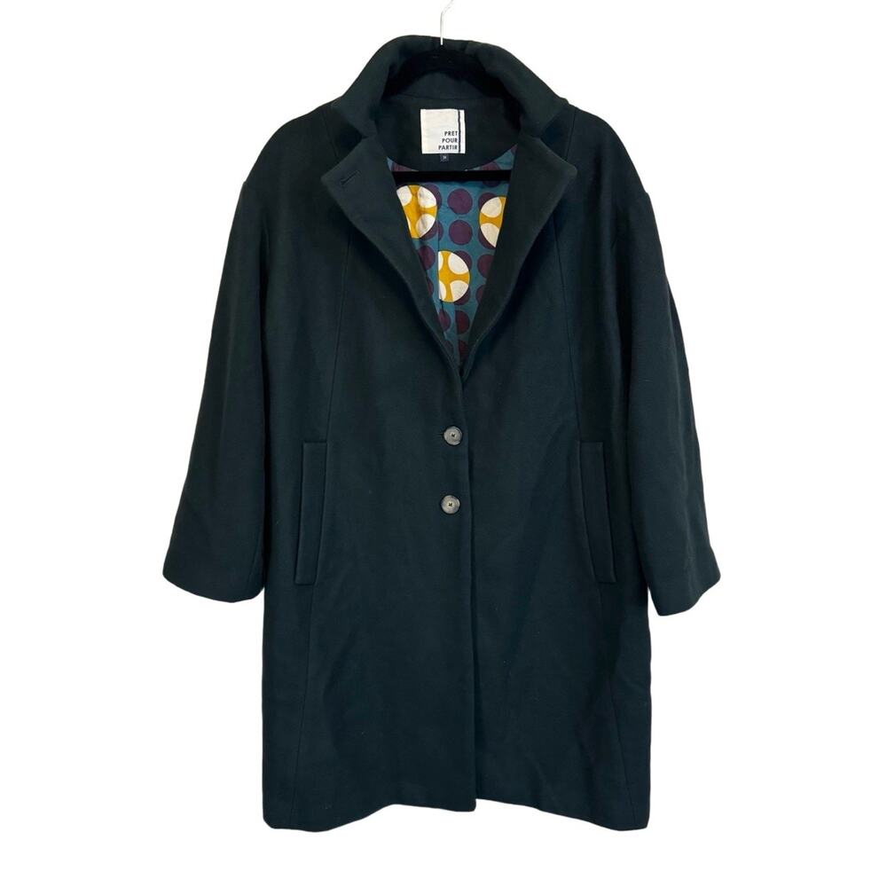 Pret Pour Partir Wool Cashmere Overcoat Dark Green 38